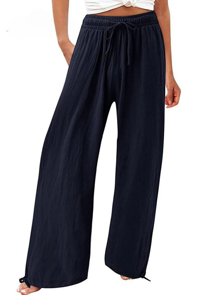 Olwen - Comfortable Cotton Linen Loose Wide Leg Pants