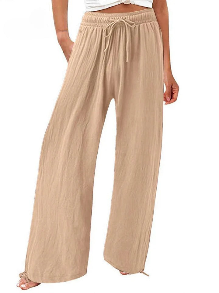 Olwen - Comfortable Cotton Linen Loose Wide Leg Pants