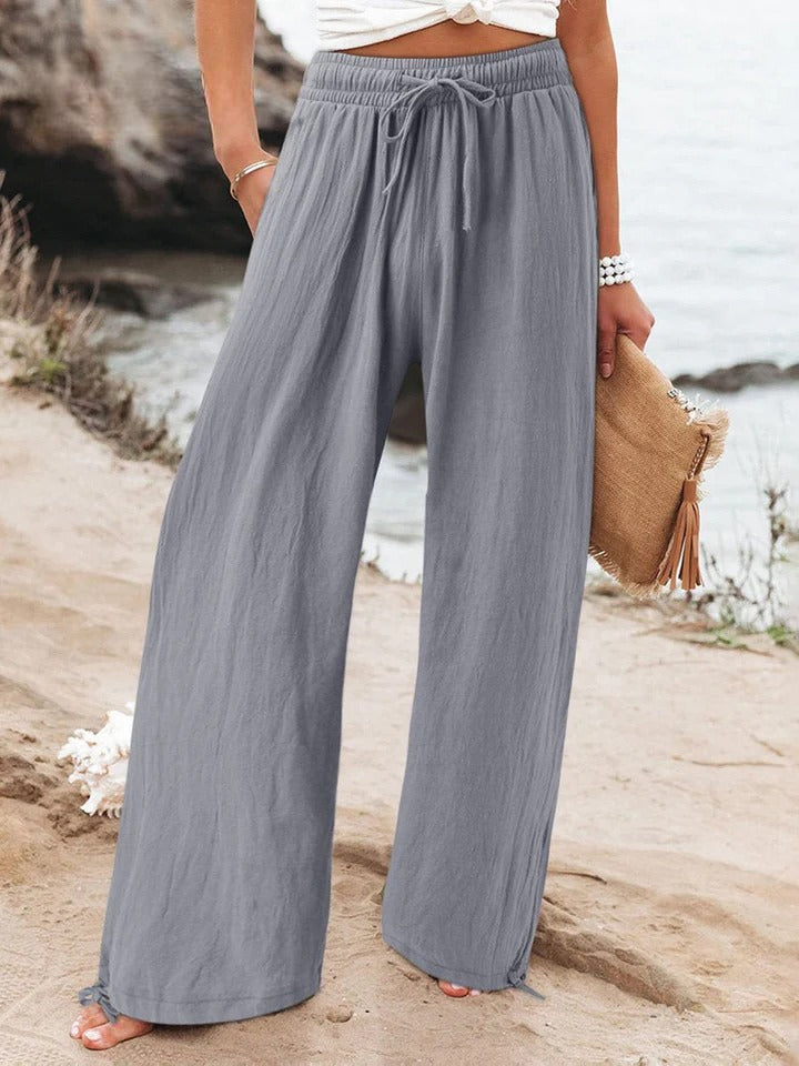 Olwen - Comfortable Cotton Linen Loose Wide Leg Pants