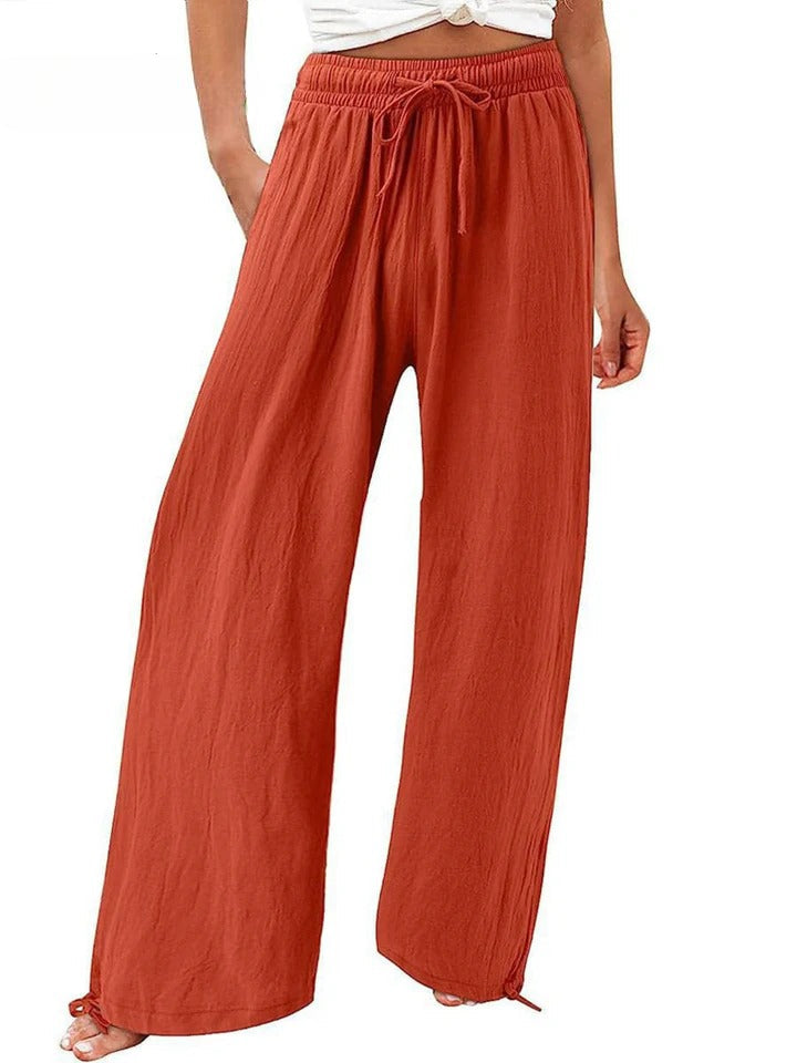 Olwen - Comfortable Cotton Linen Loose Wide Leg Pants